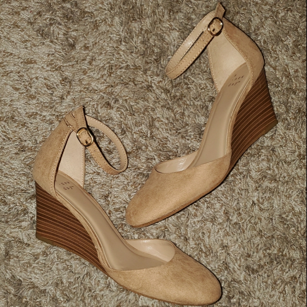 Ankle Strap Nude Heels